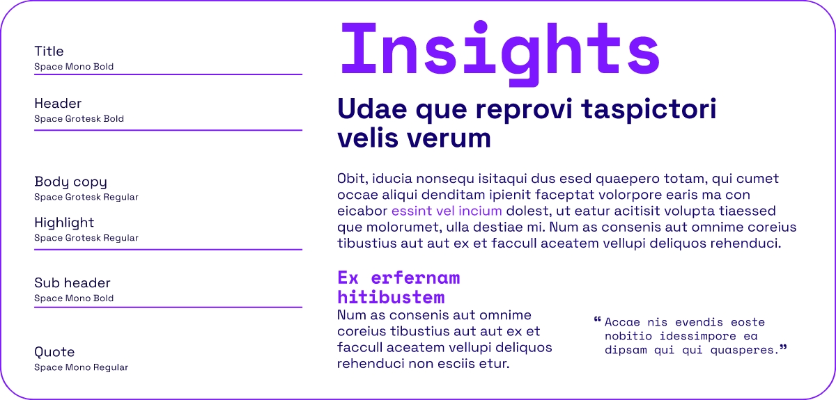 Funnell09.jpg Example of the typographic hierarchy.