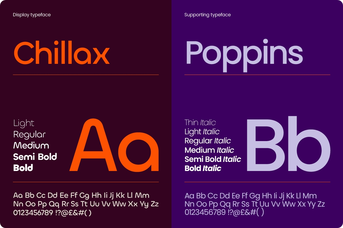 Sonata11.jpg Typographic choices. Display typeface, Chillax. Supporting typeface, Poppins.